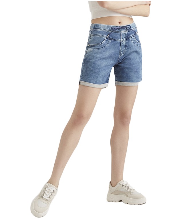 Anna Blue Denim Joggpants Shorts