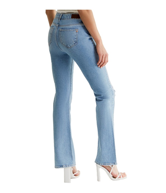 Evy Light Blue Destroyed Bootcut Jeans