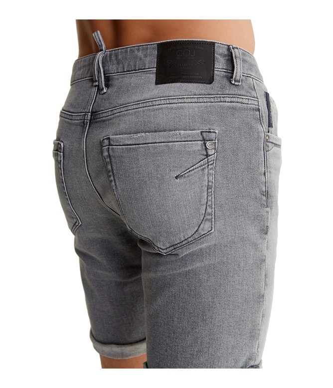 Dennis Grey Jeans Shorts Herren