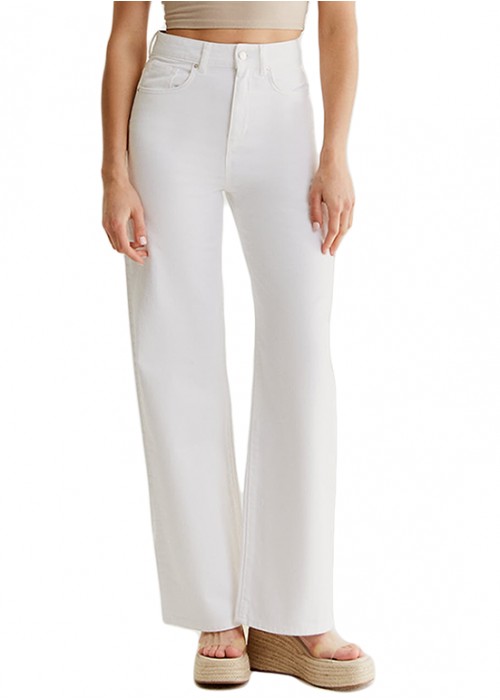 Maria White Culott Jeans