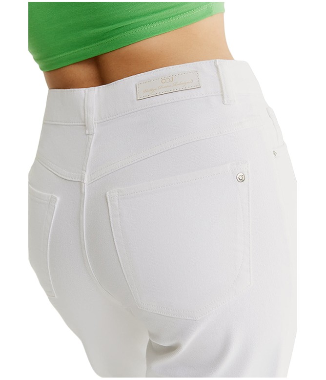 Lynn White High Waist Jeans