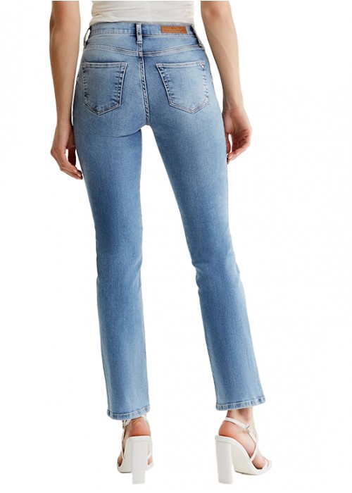 Hannah Light Blue Straight Denim Jeans