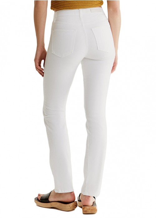 Hannah White Straight Denim Jeans