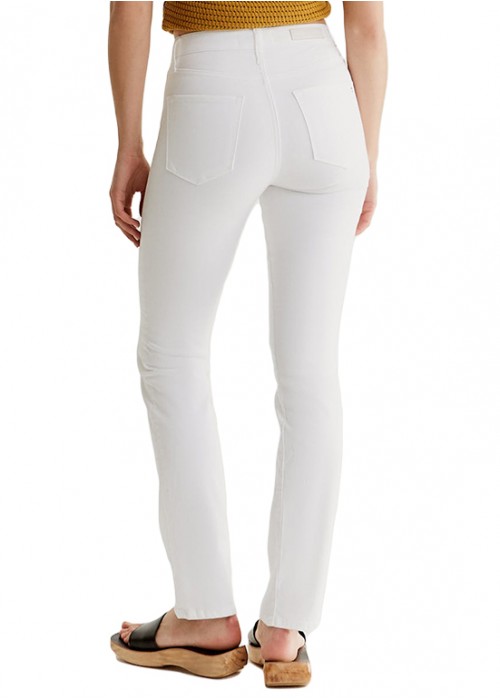 Hannah White Straight Denim Jeans