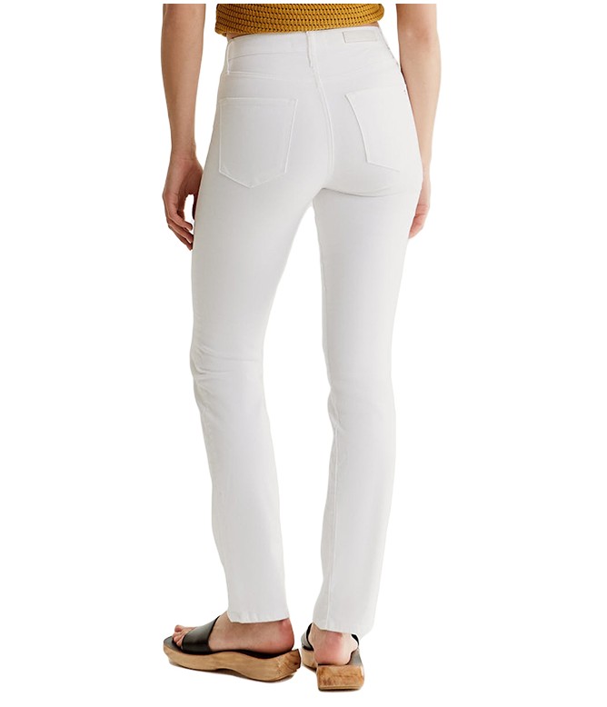 Hannah White Straight Denim Jeans