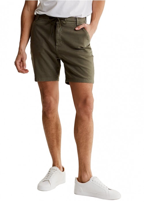 James Dark Khaki Jeans Shorts Herren