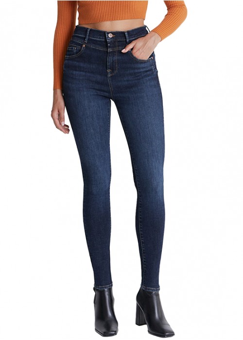 Lisa Deep Blue Vintage Reshape Super Skinny