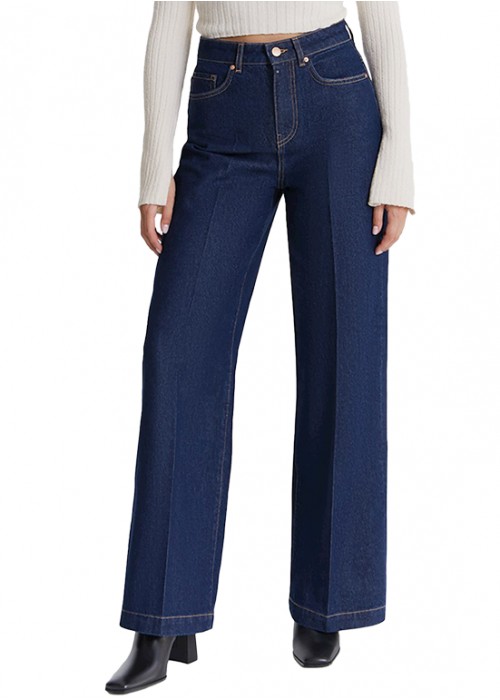 Maria Raw Dark Blue Culott Jeans