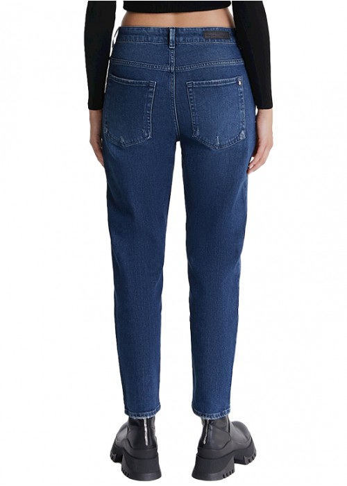 Victoria Dark Blue Mom Jeans