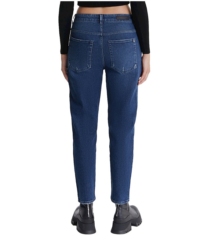 Victoria Dark Blue Mom Jeans