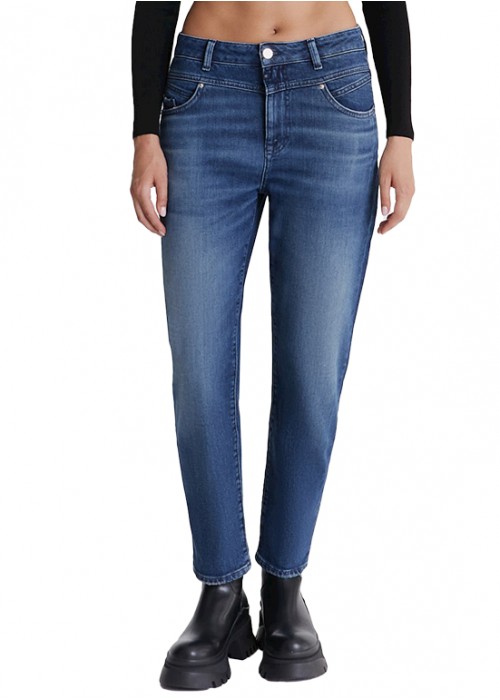 Victoria Dark Blue Mom Jeans