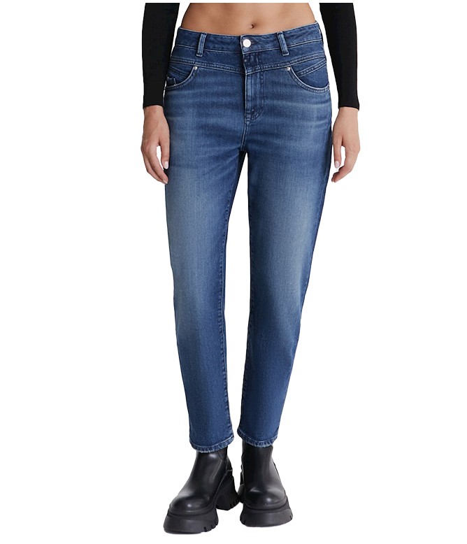 Victoria Dark Blue Mom Jeans