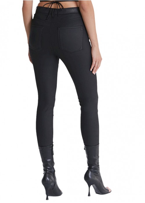 Lisa Black Coated Reshape Super Skinny