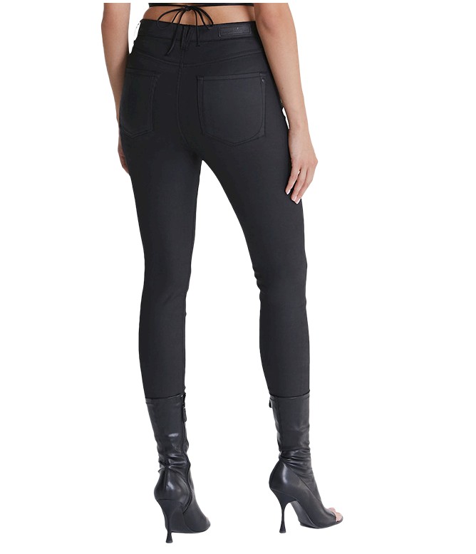Lisa Black Coated Reshape Super Skinny