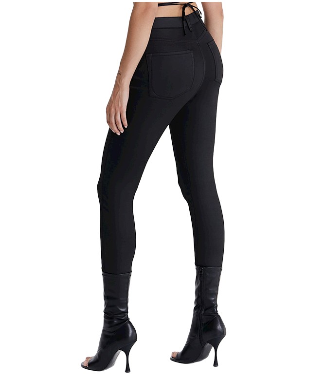 Lisa Black Coated Reshape Super Skinny