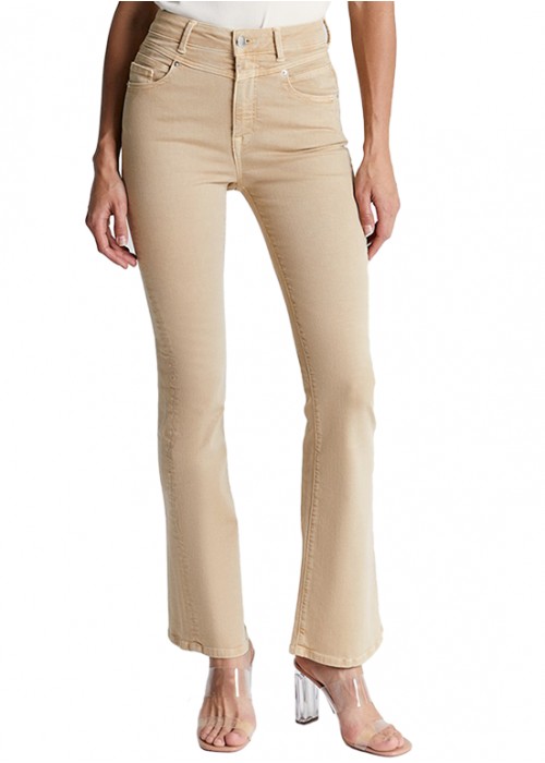 Matilda Beige Ultra High Waist Flare