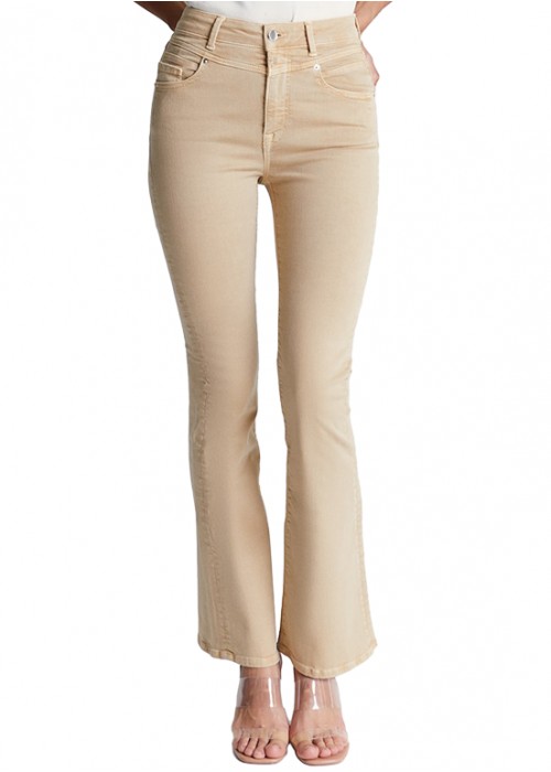 Matilda Beige Ultra High Waist Flare