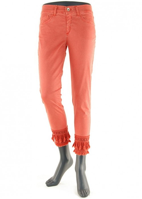 Pierre Cardin - Ethno Skinny Jeans Lachs Vorderansicht Pierre Cardin - Ethno Skinny Jeans Lachs Vorderansicht