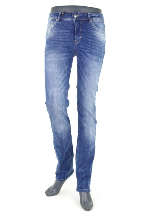 Vero Moda - Flashy New Straight Jeans Blau Vorderansicht