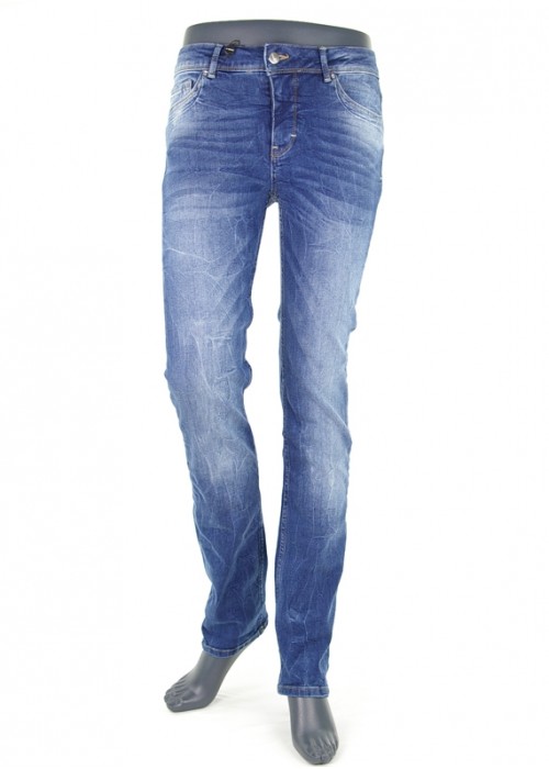 Vero Moda - Flashy New Straight Jeans Blau Vorderansicht Vero Moda - Flashy New Straight Jeans Blau Vorderansicht