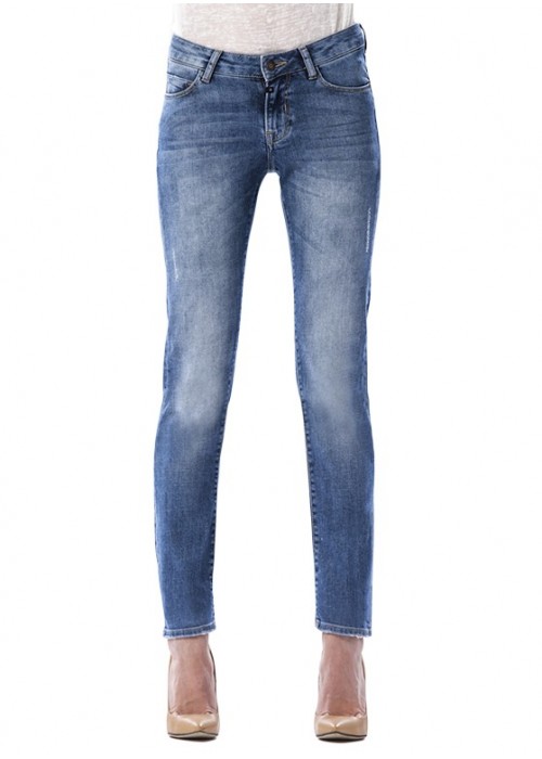 Susan Medium Blue Straight Jeans