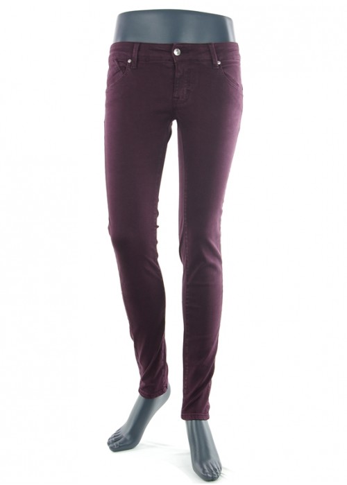 Gina Wine Skinny Denim Jeans