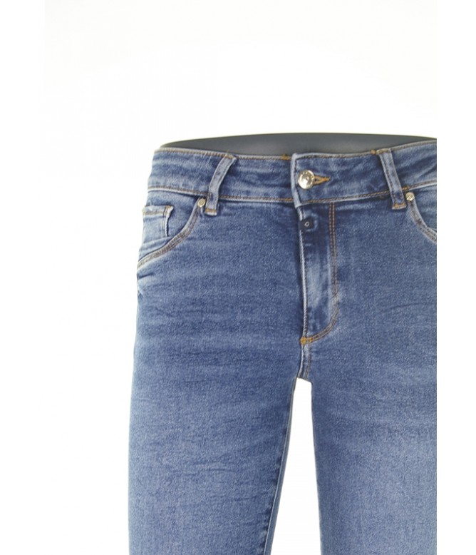 Nicole Dark Blue Straight Denim Jeans