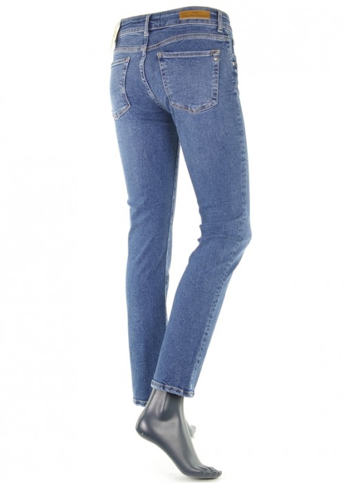 Nicole Dark Blue Straight Denim Jeans