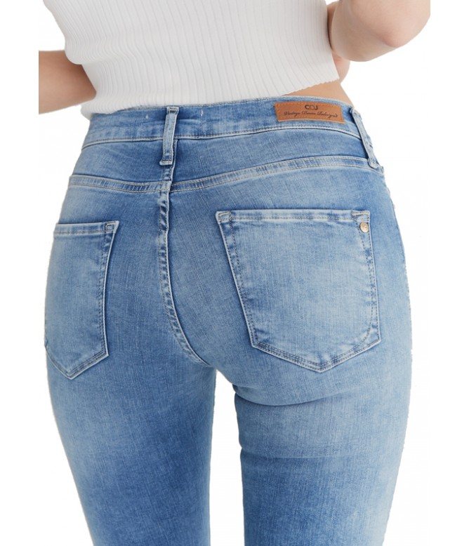 Sophia Medium Blue High Waist Jeans