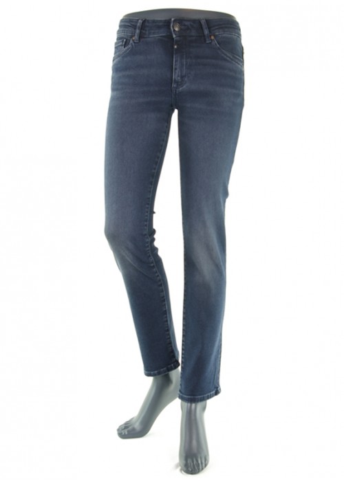 Nicole Blue Black Straight Denim Jeans