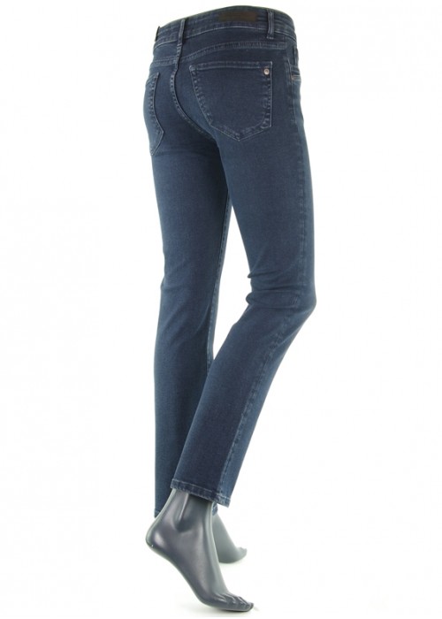 Nicole Blue Black Straight Denim Jeans