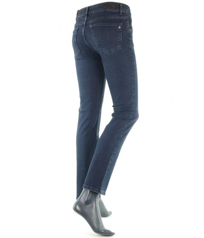 Nicole Blue Black Straight Denim Jeans