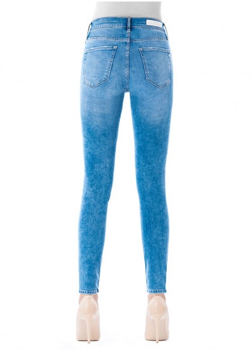 Sophia Ceramic Blue High Waist Jeans