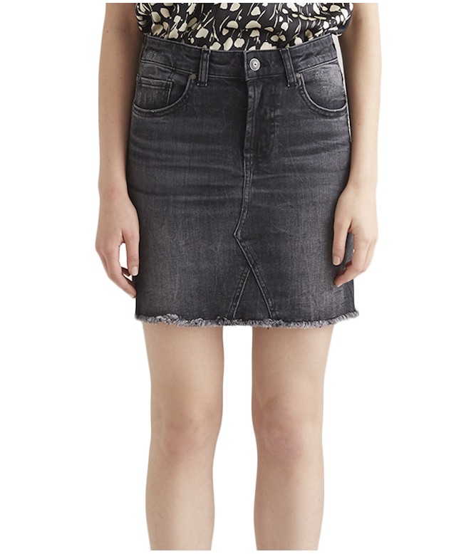 Amber Coal Black Denim Rock