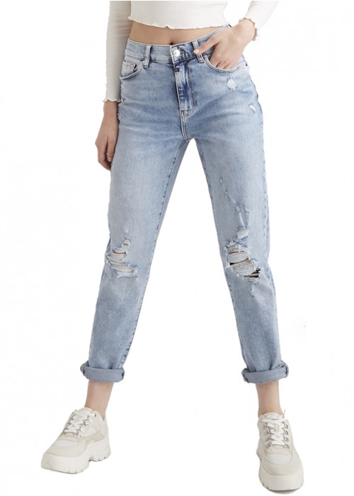 Lynn Light Blue Destroyed Jeans