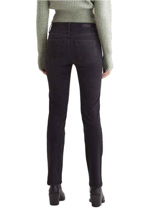 Hannah Black Vintage Straight Denim Jeans