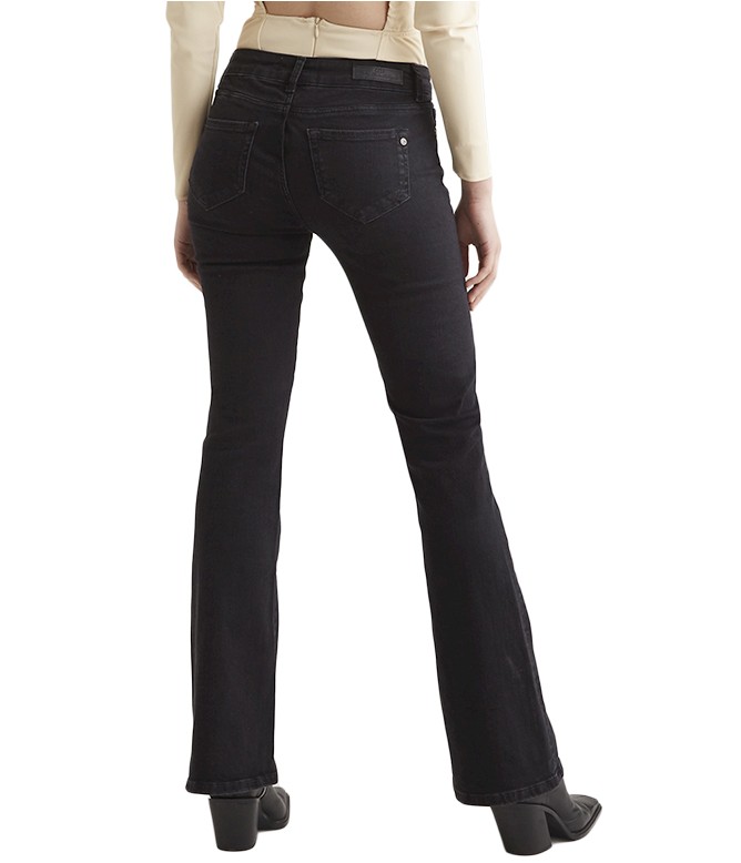 Laura Black Vintage Bootcut Jeans
