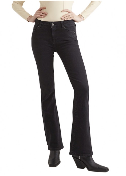 Laura Black Vintage Bootcut Jeans