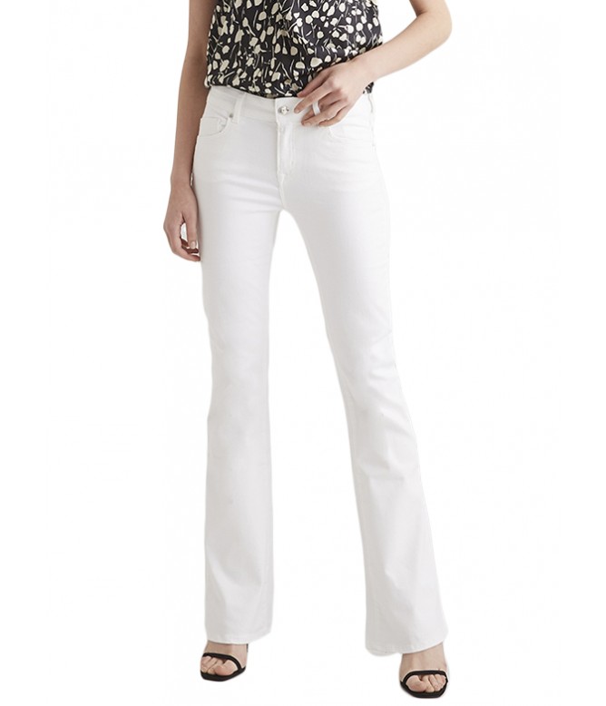 Laura White Flare Bootcut Jeans
