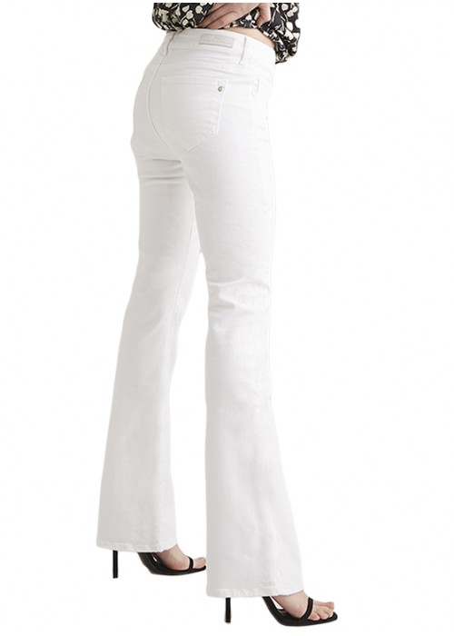 Laura White Flare Bootcut Jeans