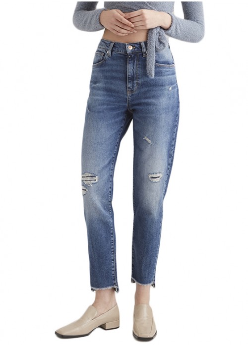 Helena Blue Vintage Straight Denim Jeans Helena Blue Vintage Straight Denim Jeans