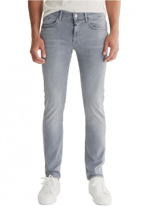 Leo Light Grey Vintage Skinny Jeans Herren