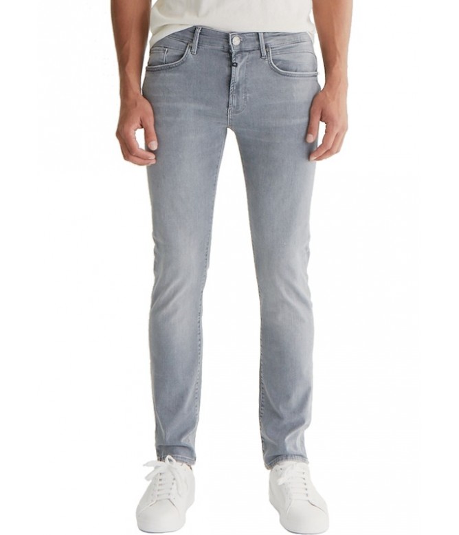 Leo Light Grey Vintage Skinny Jeans Herren