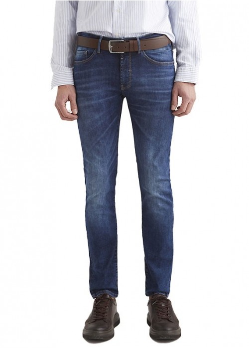 Leo Space Blue Slim Fit Wellflex Herren Leo Space Blue Slim Fit Wellflex Herren