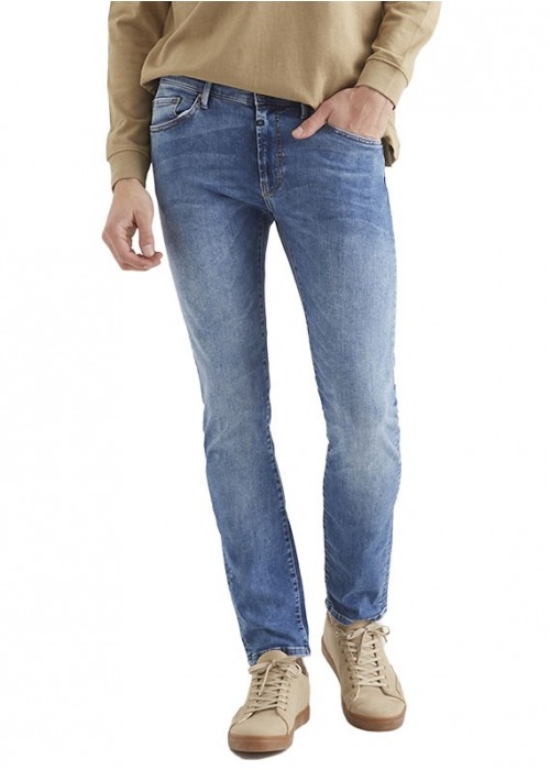 Leo Medium Blue Skinny Jeans Herren