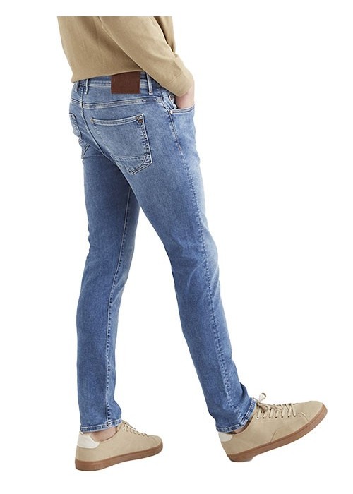 Leo Medium Blue Skinny Jeans Herren