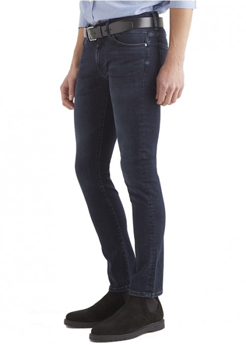 Leo Blue Black Skinny Jeans Herren