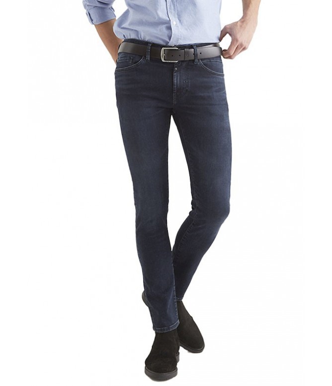 Leo Blue Black Skinny Jeans Herren