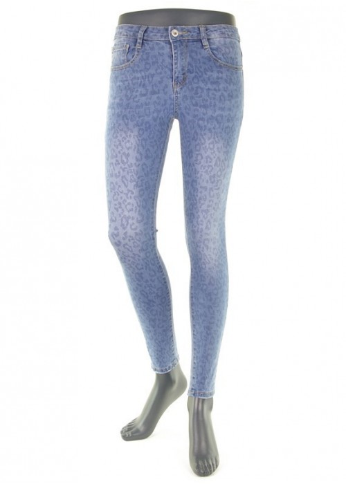 Leona Blue Leopard Denim Leona Blue Leopard Denim