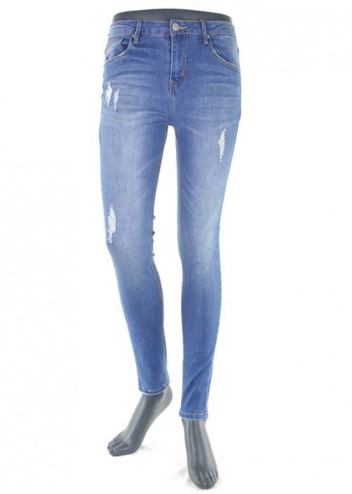 Valeria Blue Crack Denim Valeria Blue Crack Denim